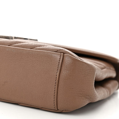 Saint Laurent Sheepskin Matelasse Chevron Monogram Medium College Bag Fard 10 of 12