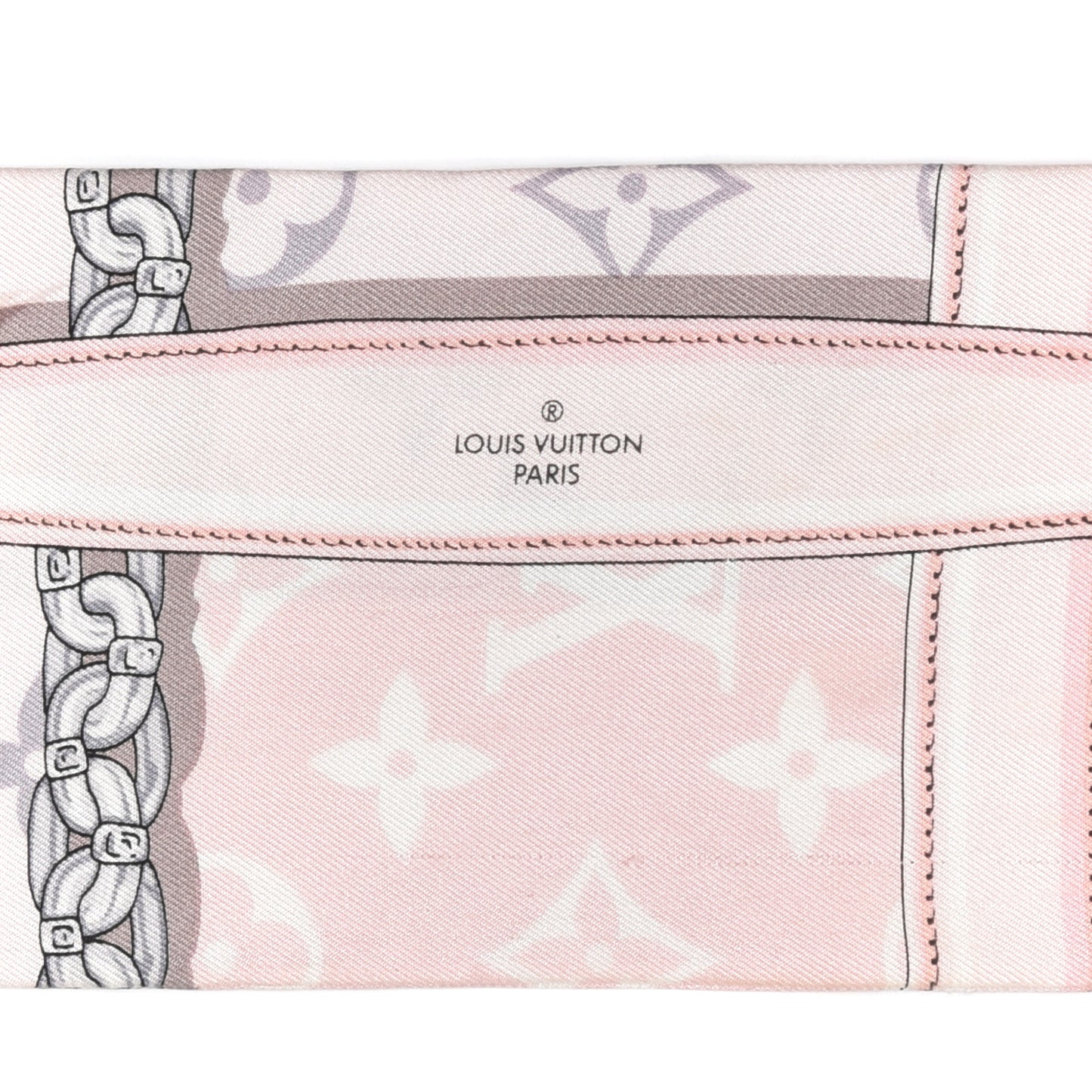 Silk Monogram Confidential Bandeau Light Pink