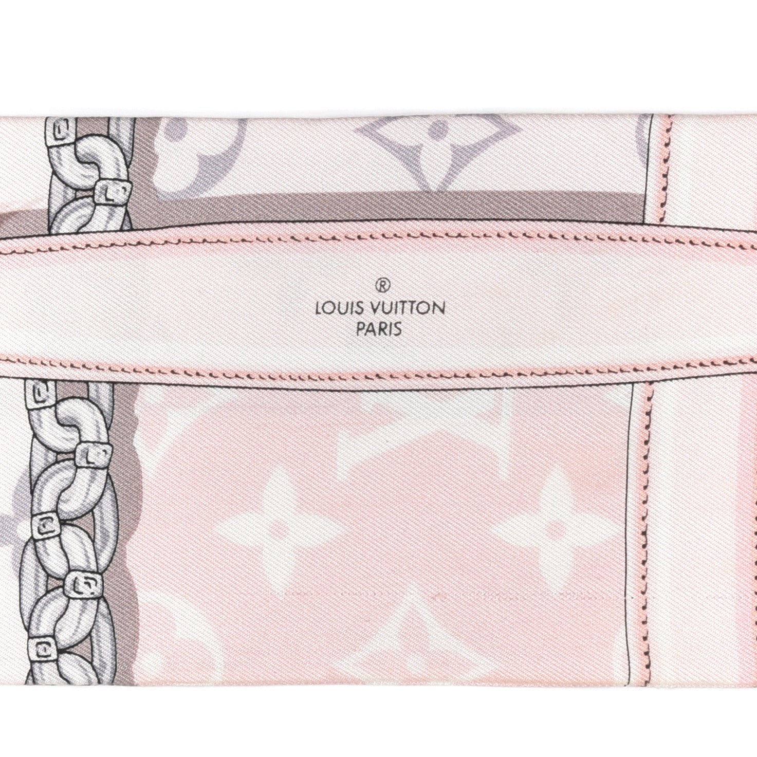 Louis Vuitton Silk Monogram Confidential Bandeau Light Pink 3 of 3