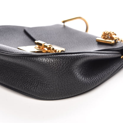 Chloe Grained Lambskin Mini Drew Shoulder Bag Black 9 of 11