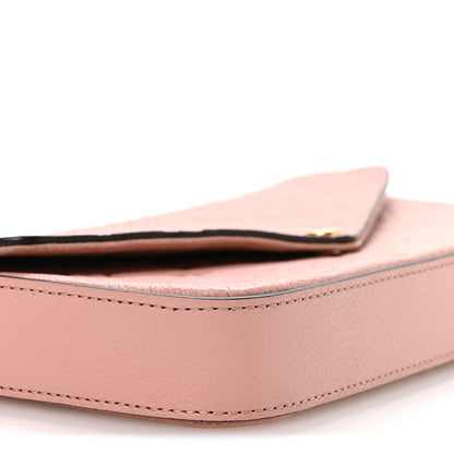 Louis Vuitton Empreinte Pochette Felicie Chain Wallet Rose Poudre 9 of 10