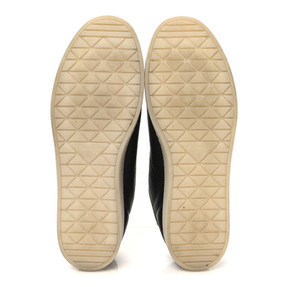 Prada Deerskin Triangle Logo Mens Low Top Lane Sneakers 9.5 Black 7 of 9