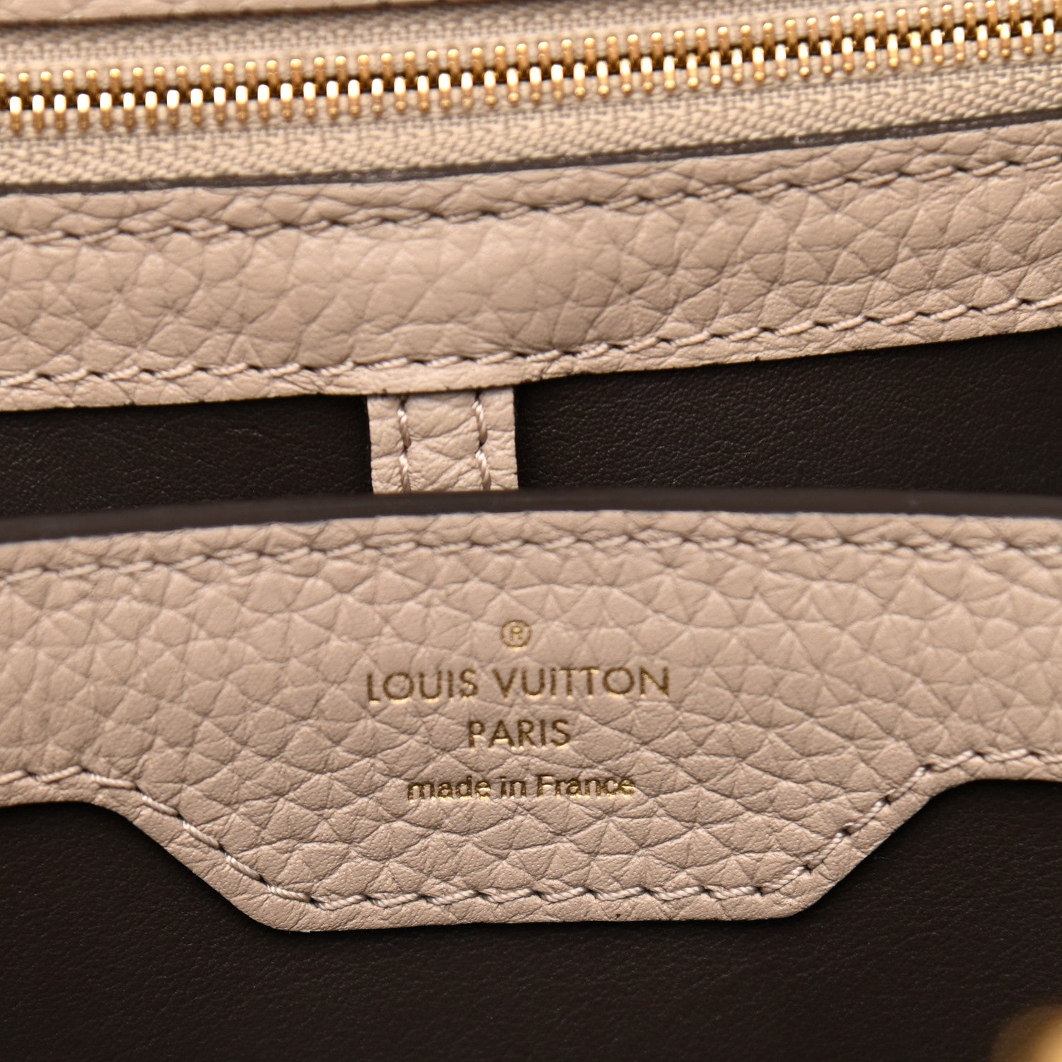 Louis Vuitton Taurillon Capucines MM Galet 5 of 8