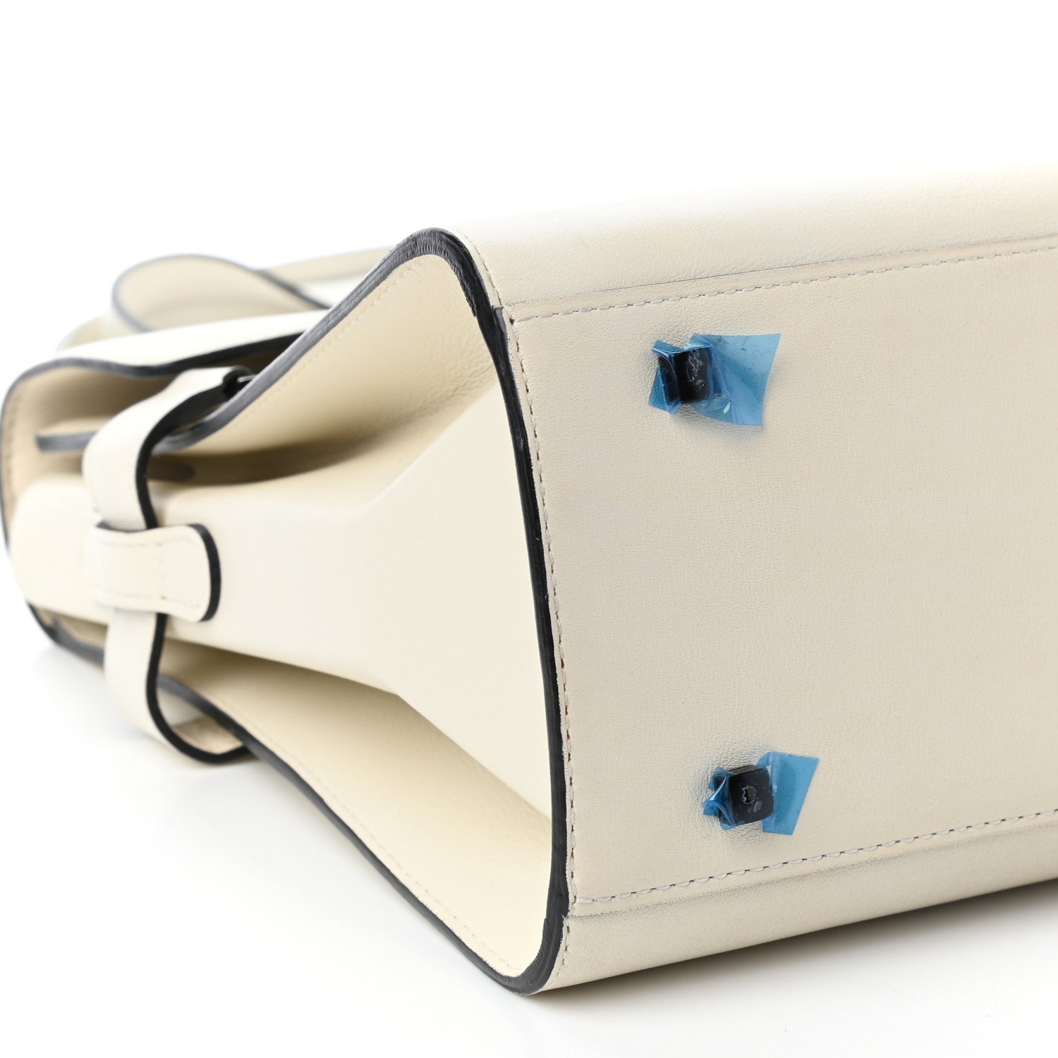 Delvaux Calfskin MM Tempete Satchel White 8 of 9