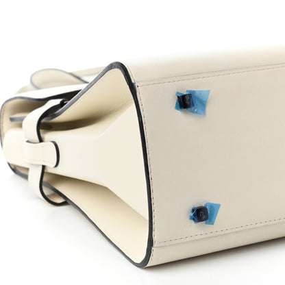 Delvaux Calfskin MM Tempete Satchel White 8 of 9