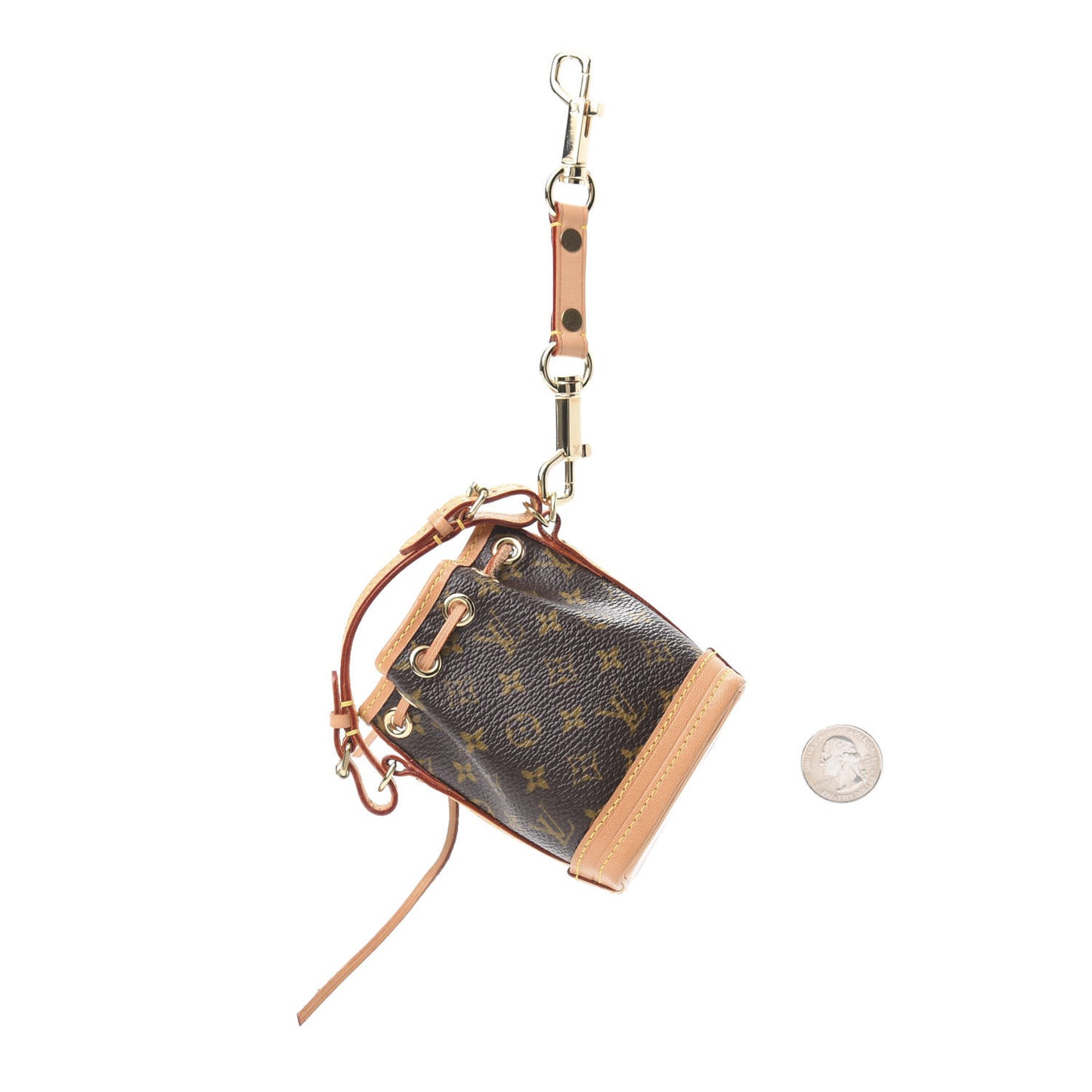 Monogram Micro Noe Bag Charm Key Ring