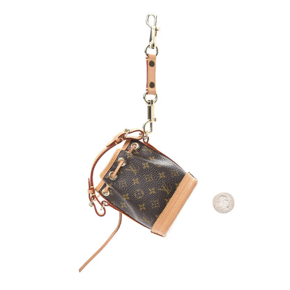 Louis Vuitton Monogram Micro Noe Bag Charm Key Ring 2 of 4