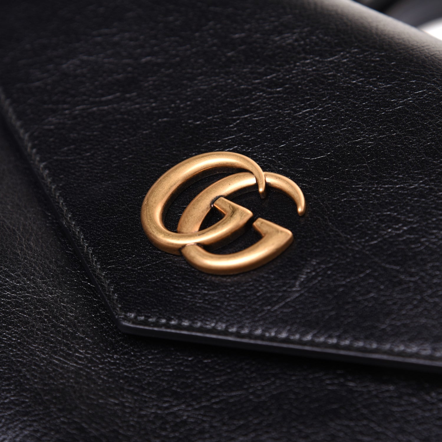 Gucci Calfskin Diagonal GG Medium Thiara Double Envelope Shoulder Bag Emerald Green Black 14 of 18