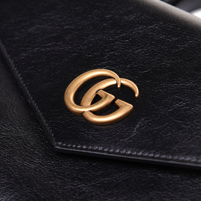 Gucci Calfskin Diagonal GG Medium Thiara Double Envelope Shoulder Bag Emerald Green Black 14 of 18