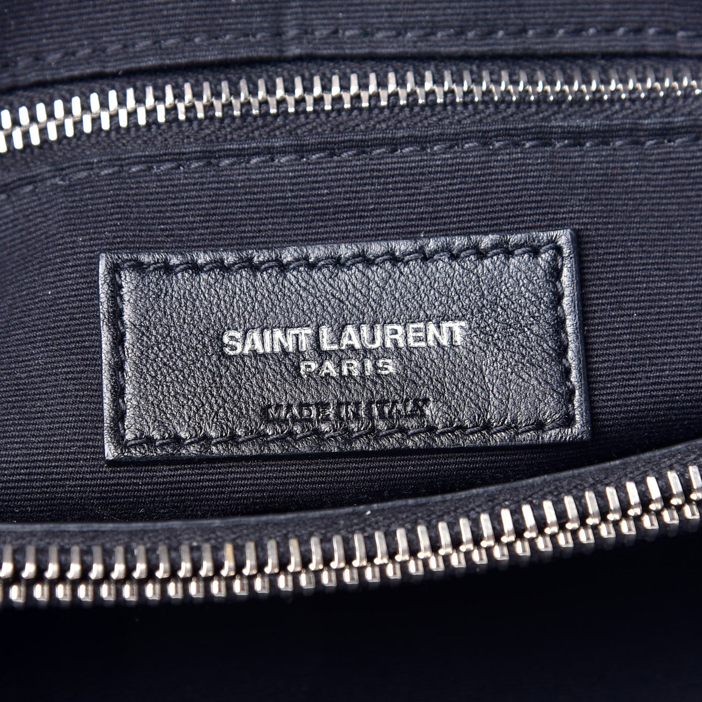 Calfskin Y Quilted Monogram Medium Loulou Chain Satchel Black