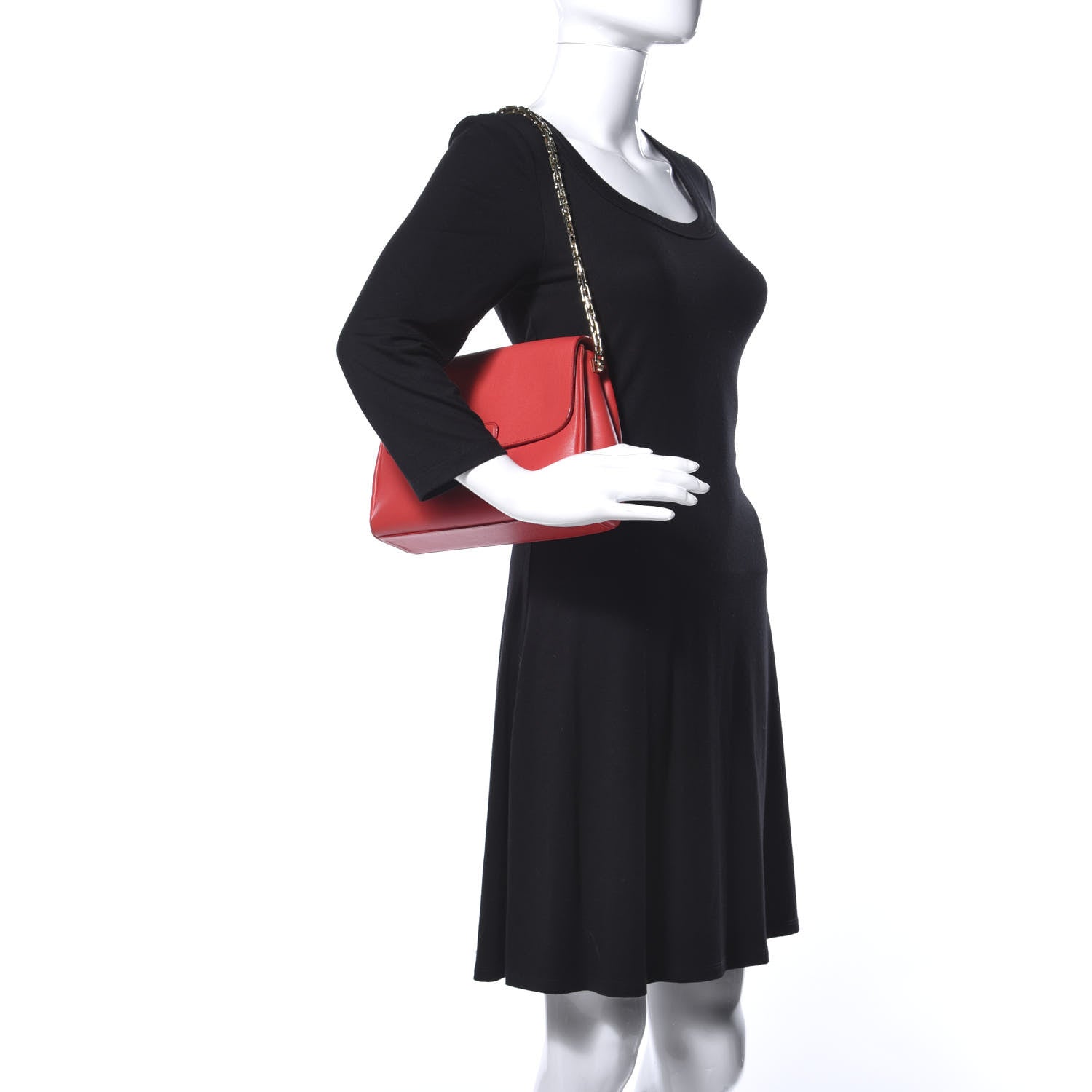 Christian Dior Calfskin Small Diorling Red 2 of 12