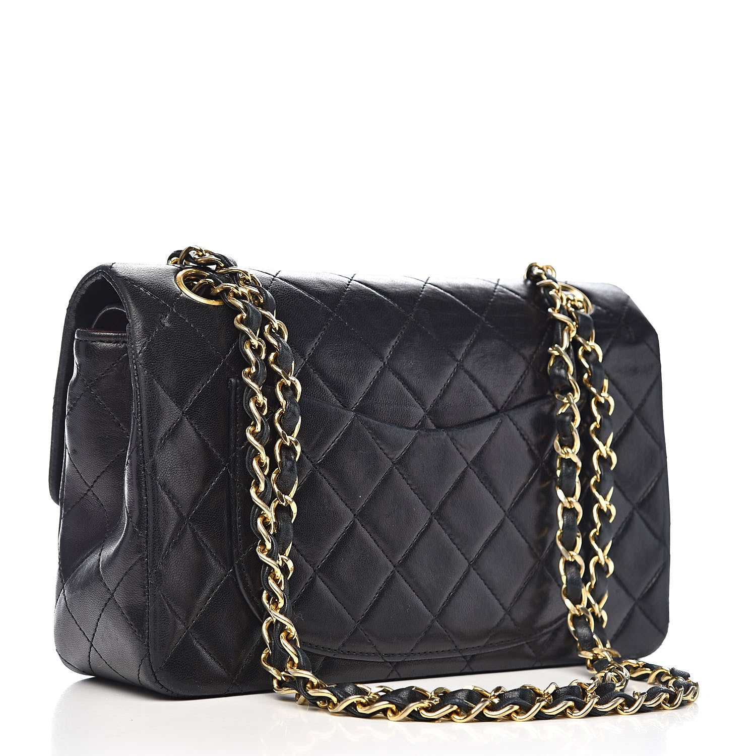 Chanel Lambskin Quilted Small Double Flap Black 3 of 19