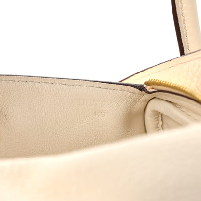 Hermes Taurillon Clemence Mini Lindy 20 Craie 7 of 12
