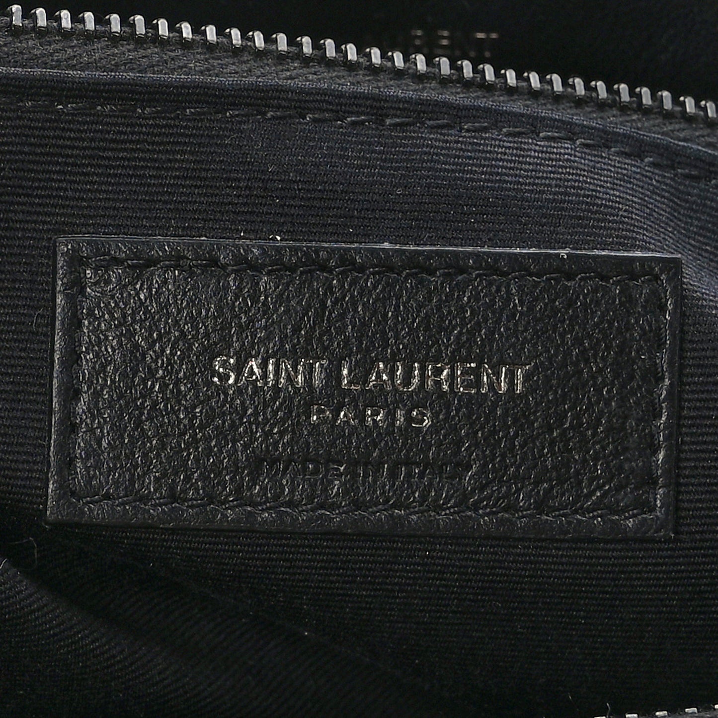 Calfskin Y Quilted Monogram Monochrome Medium Loulou Chain Satchel Black