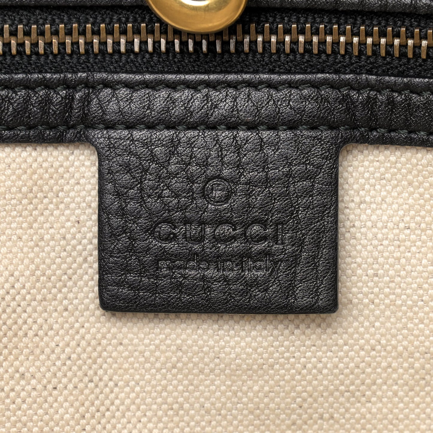 Pebbled Calfskin Medium Twill Shoulder Bag Black