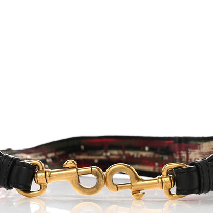 Christian Dior Canvas Embroidered Studded Bohemian Shoulder Strap Red 5 of 5