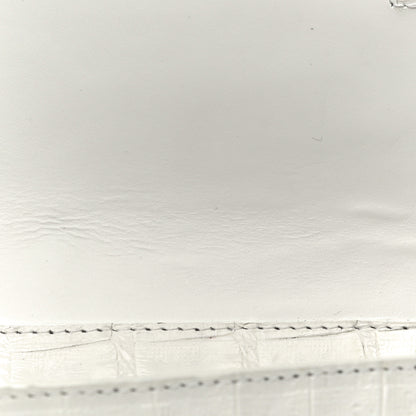 Nancy Gonzalez Crocodile Clutch White 11 of 18