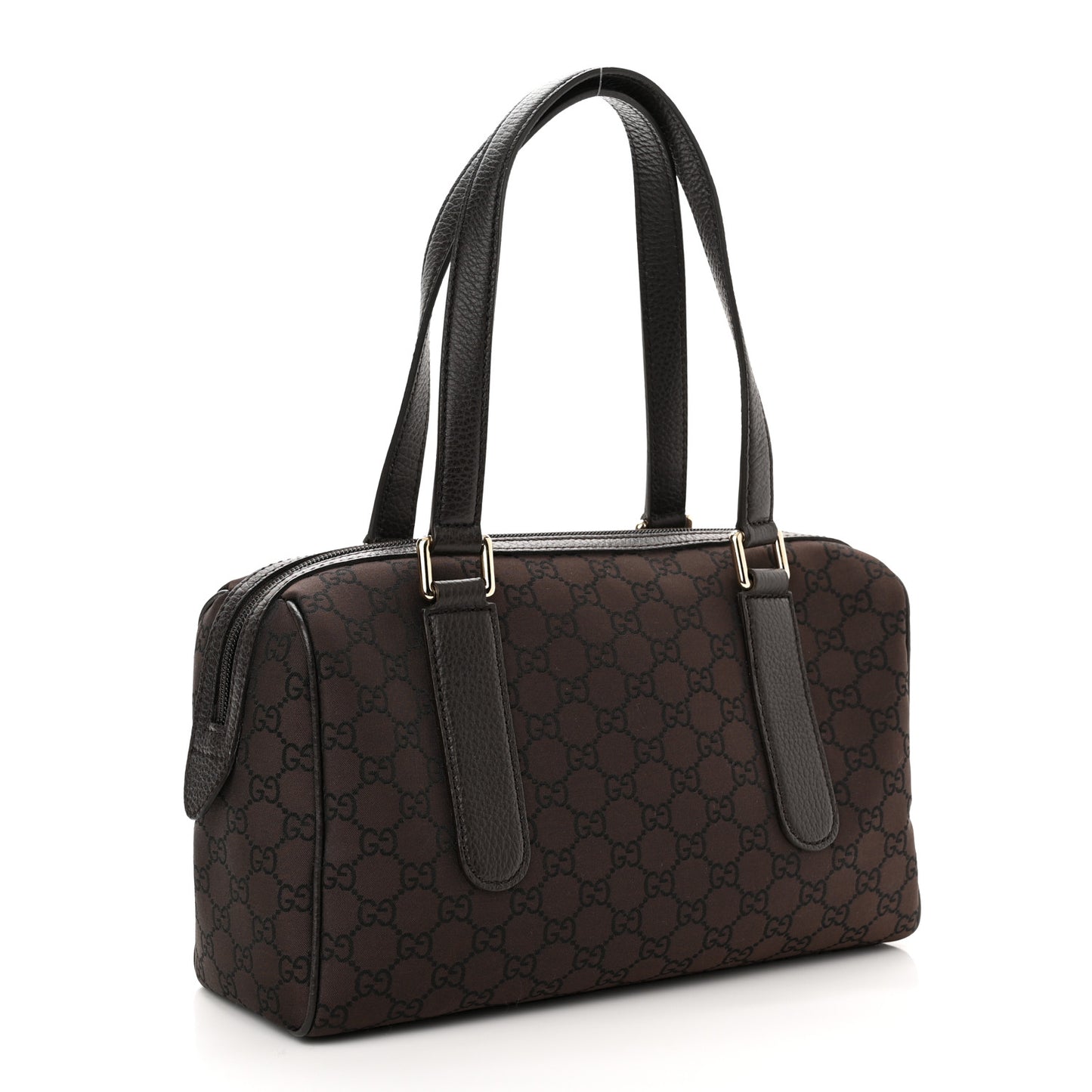 Nylon Monogram Small Boston Dark Brown