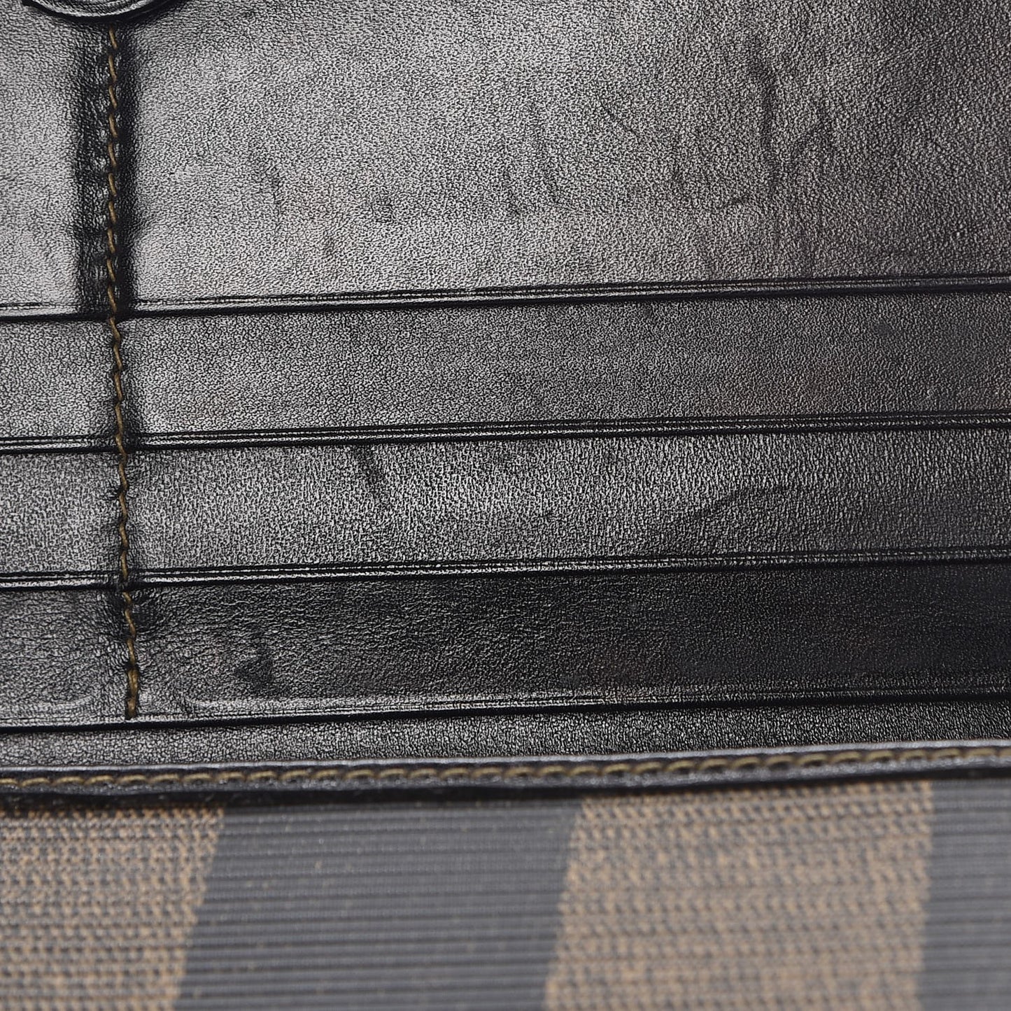 Pequin Striped Flap Wallet Tobacco