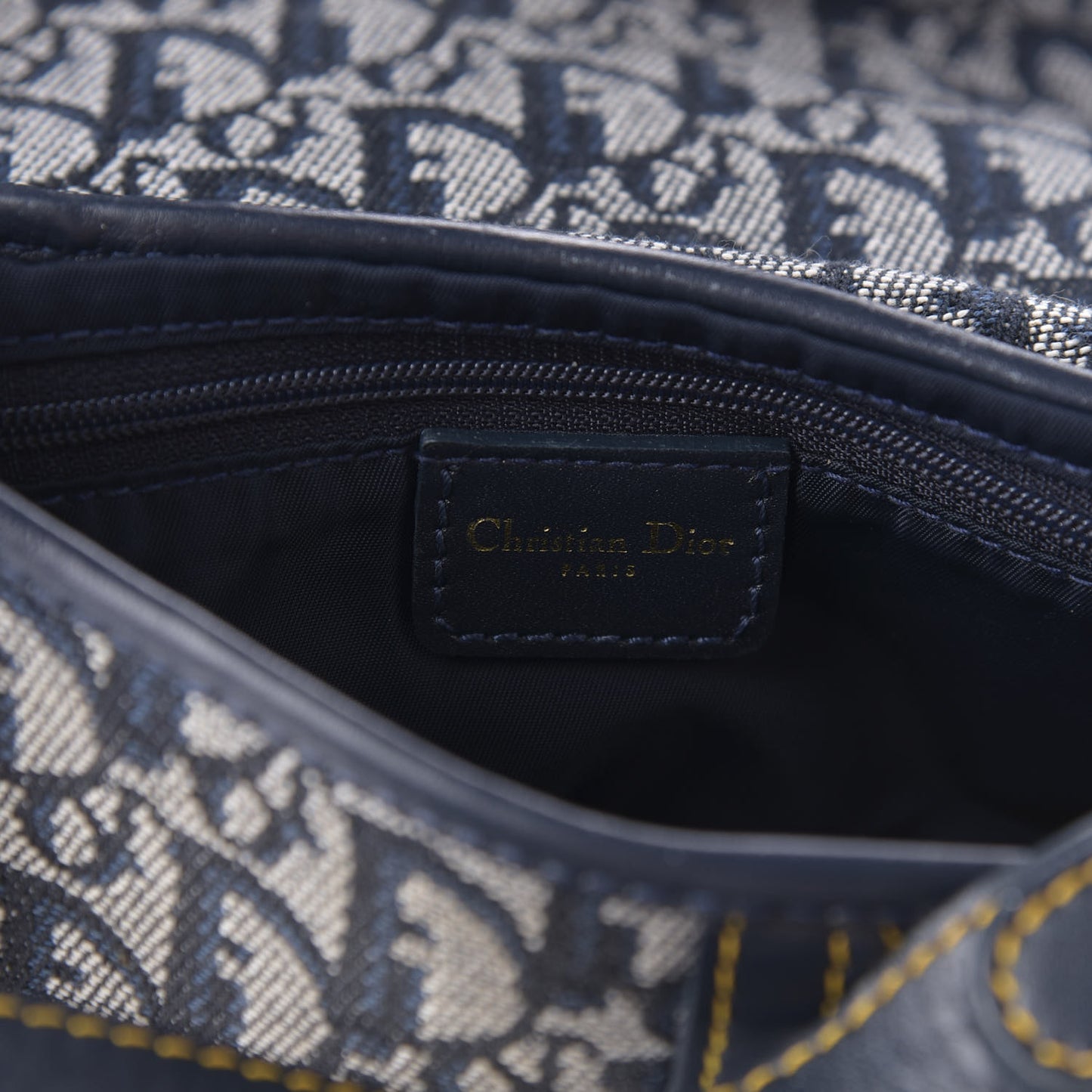 Monogram Saddle Bag Black