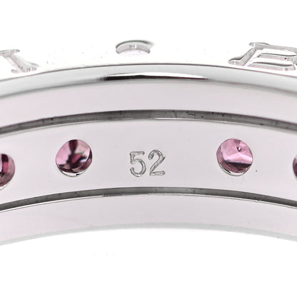 Bulgari 18K White Gold Garnet B.Zero1 One-Band Ring 52 6 5 of 6