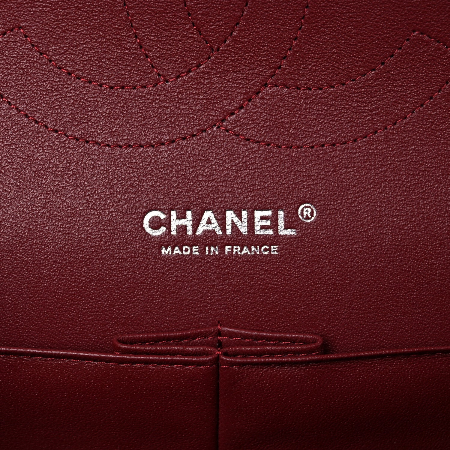Chanel Caviar Quilted Jumbo Double Flap Dark Red 6 of 10