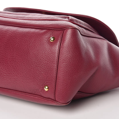 Gucci Cellarius Calfskin Medium 1973 Top Handle Satchel Cherry Gloss 11 of 15