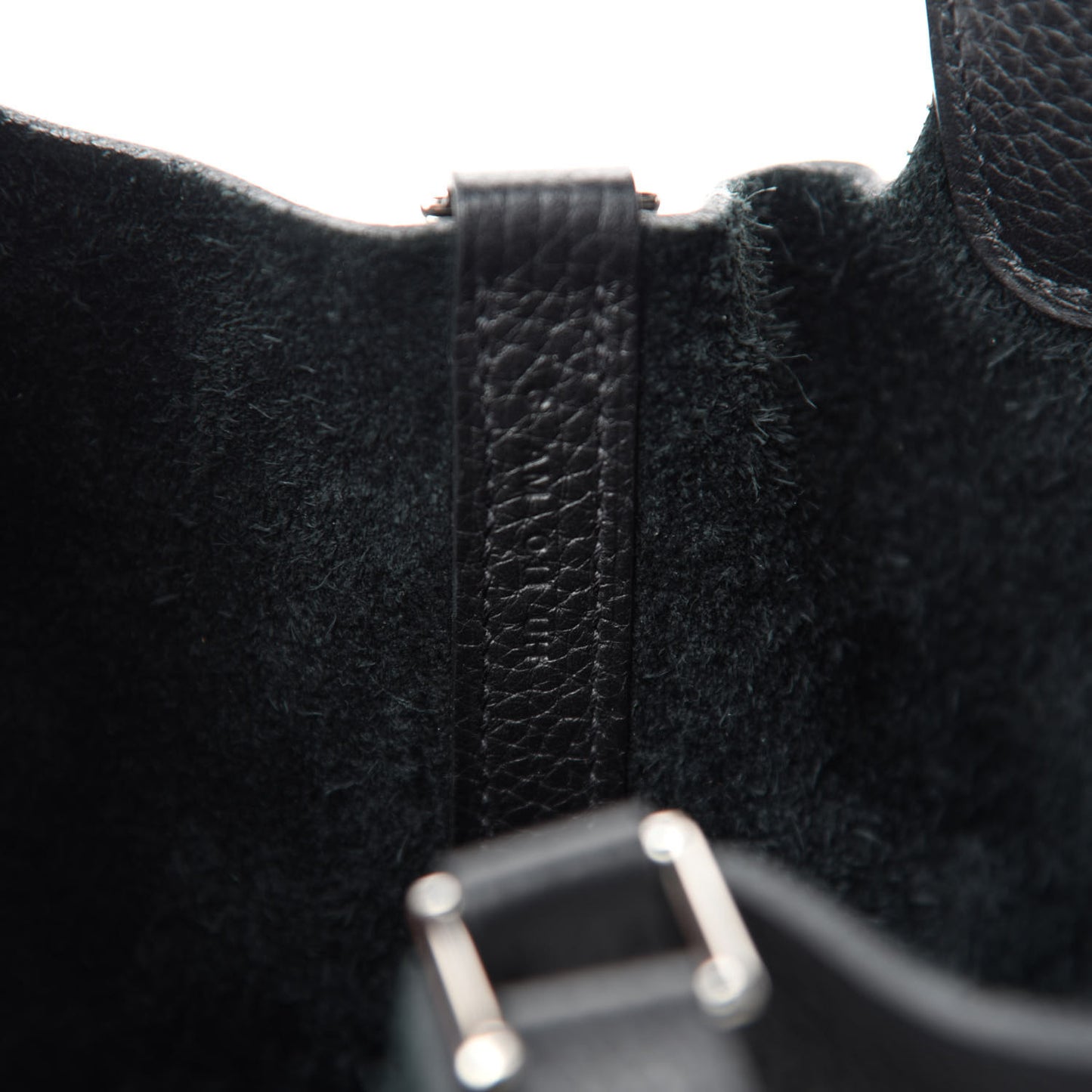 Taurillon Clemence Picotin Lock 18 PM Black