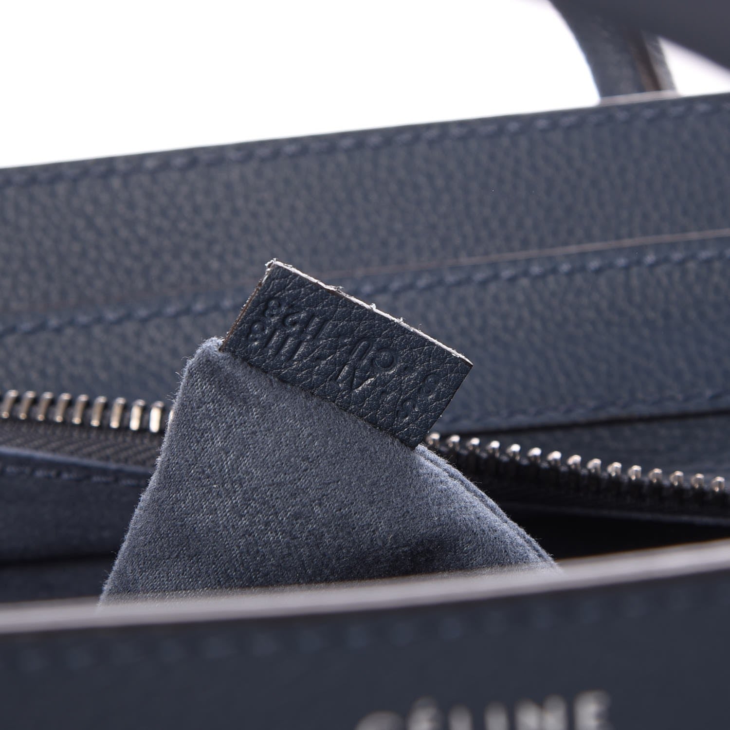 Celine Drummed Calfskin Mini Luggage Orage 7 of 7