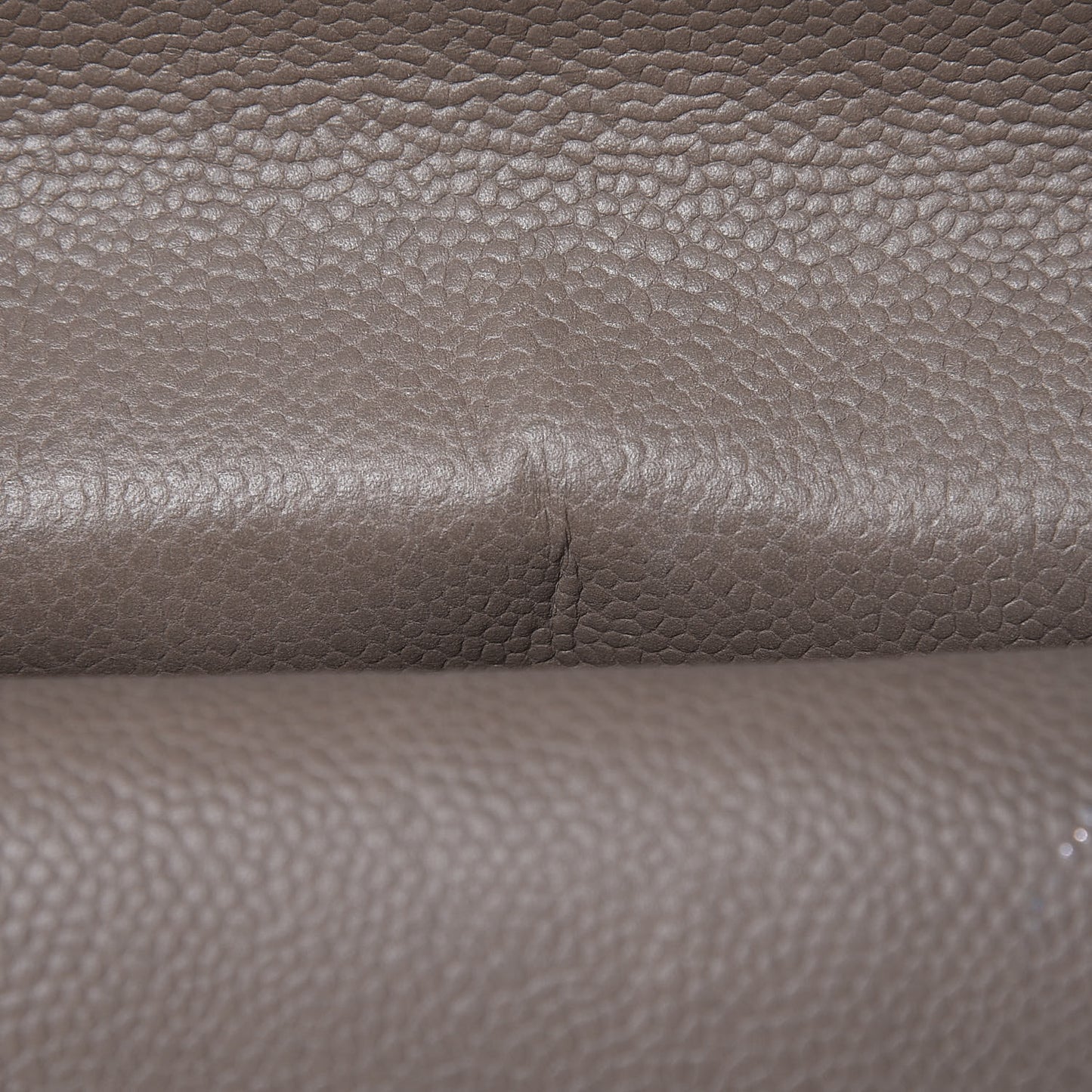 Caviar Quilted Medium Double Flap Taupe