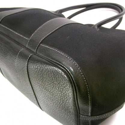 Hermes Toile Leather Garden Party Tote 5 of 9