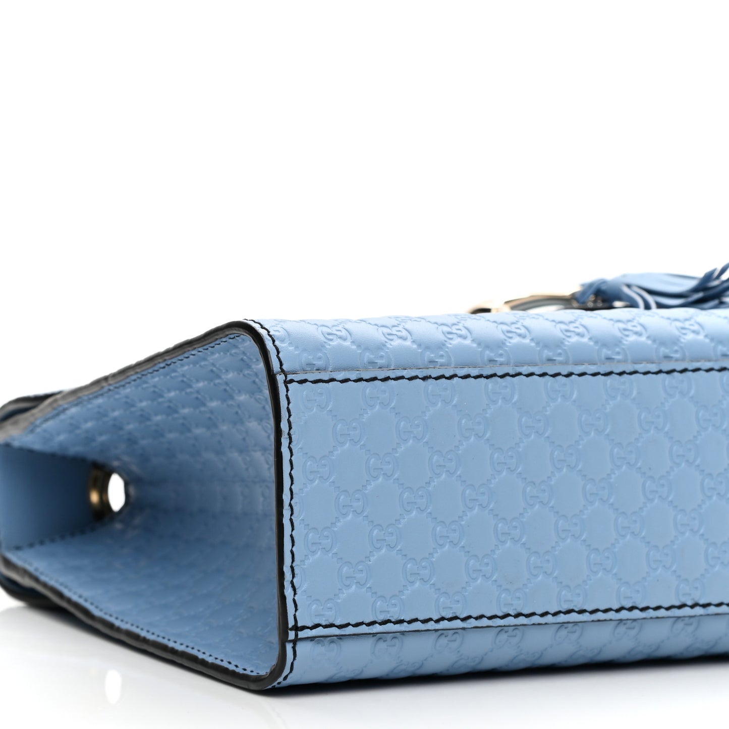 Microguccissima Medium Emily Chain Shoulder Bag Mineral Blue