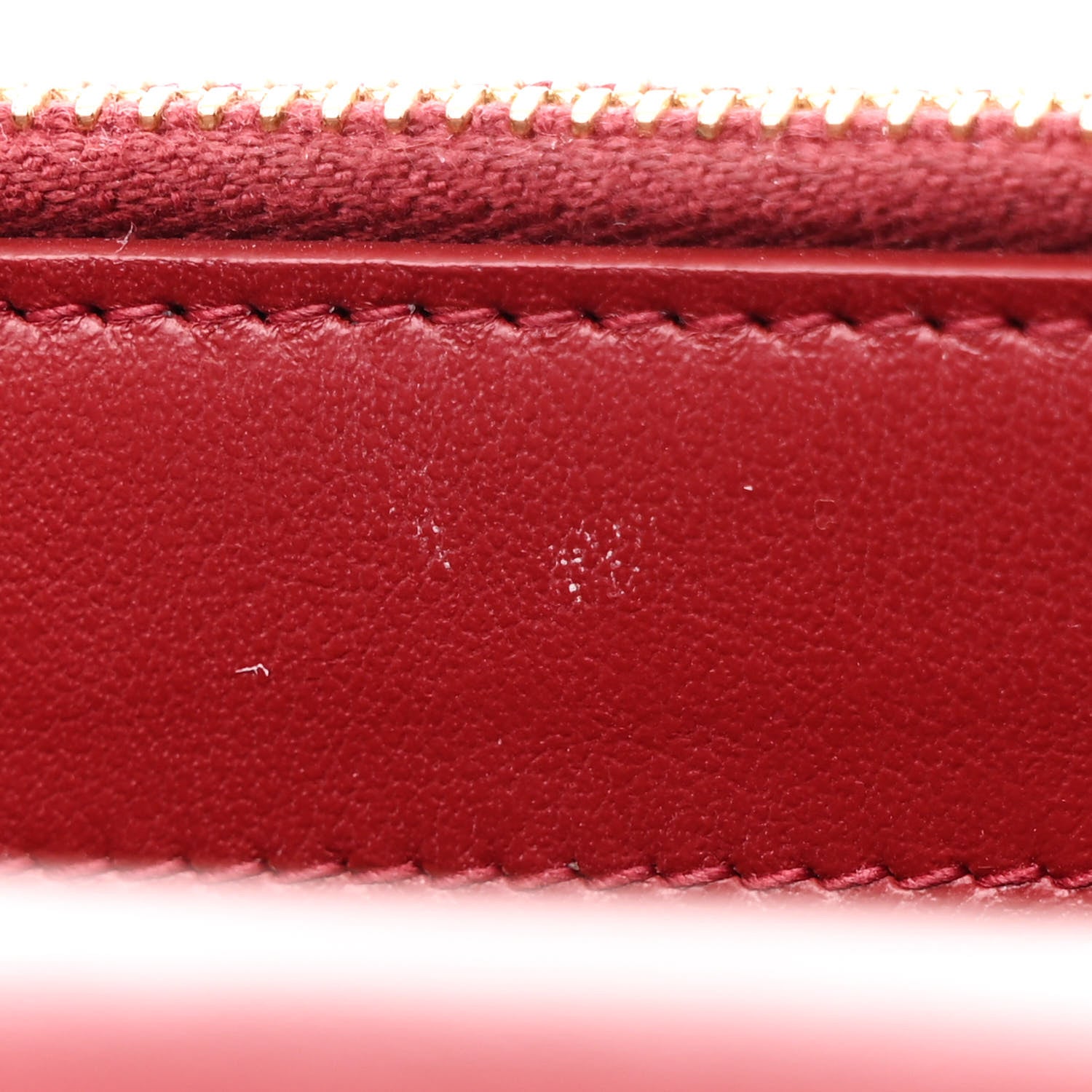 Saint Laurent Calfskin Heart Studded Classic Monogram Kate Tassel Chain Wallet Red 12 of 12