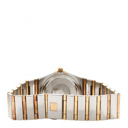 Omega Stainless Steel 18K Yellow Gold 25mm Constellation 95 Quartz Watch Champagne 1272.10.00 3 of 5