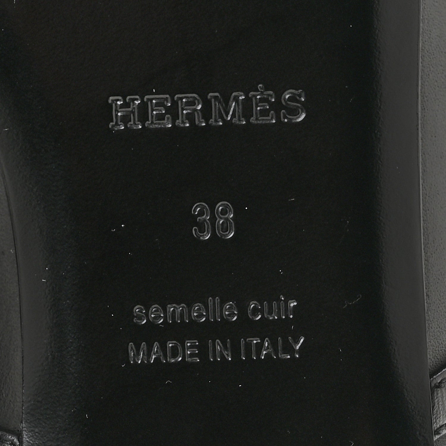 Hermes Calfskin Chaine d'Ancre Meli Ballet Flats 38 Black 8 of 9