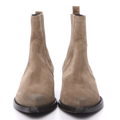 Saint Laurent Suede West Chelsea Boots 35 Sigaro 2 of 10
