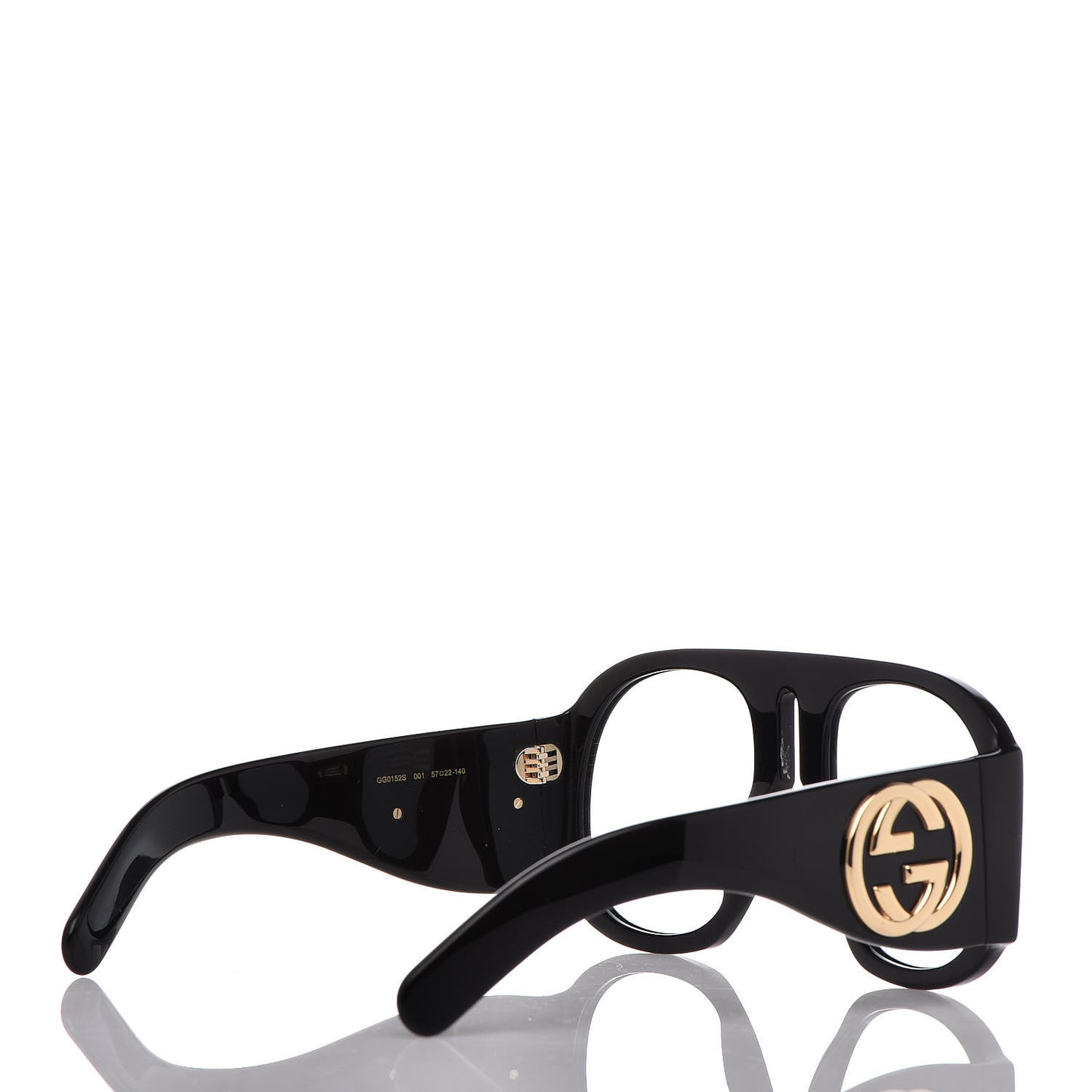 Oversized Aviator Sunglasses GG0152S Black