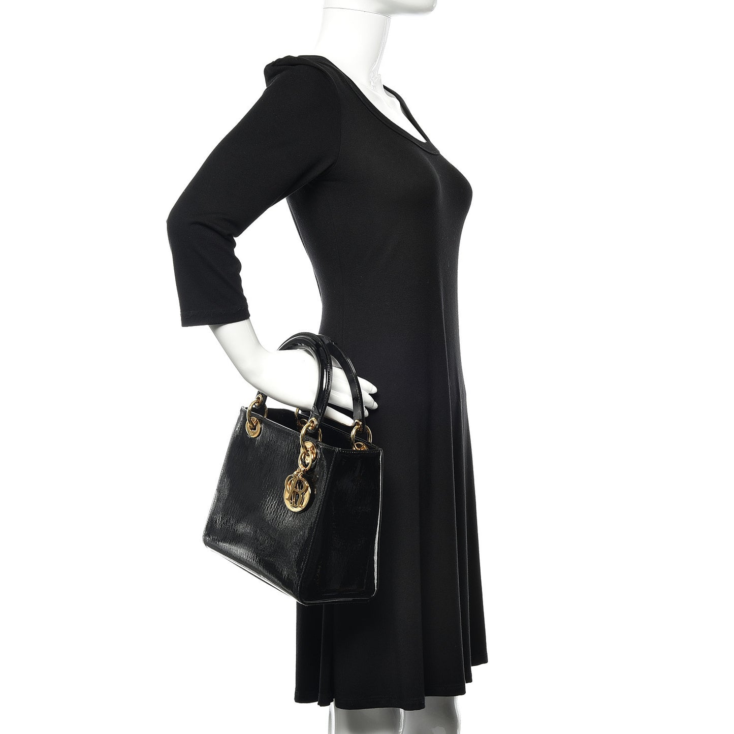 Patent Diorissimo Medium Lady Dior Black