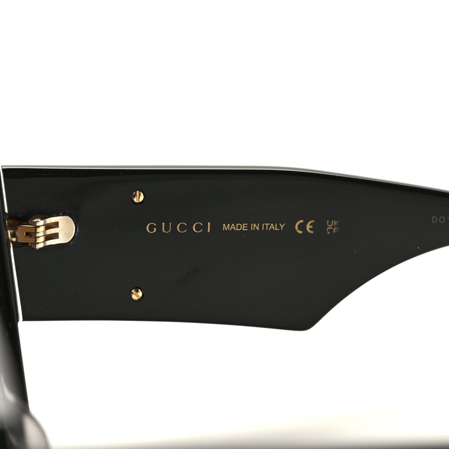 Acetate Square Frame Sunglasses GG0956S Black