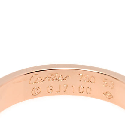 Cartier 18K Pink Gold 3.5mm LOVE Wedding Band Ring 53 6.25 4 of 4