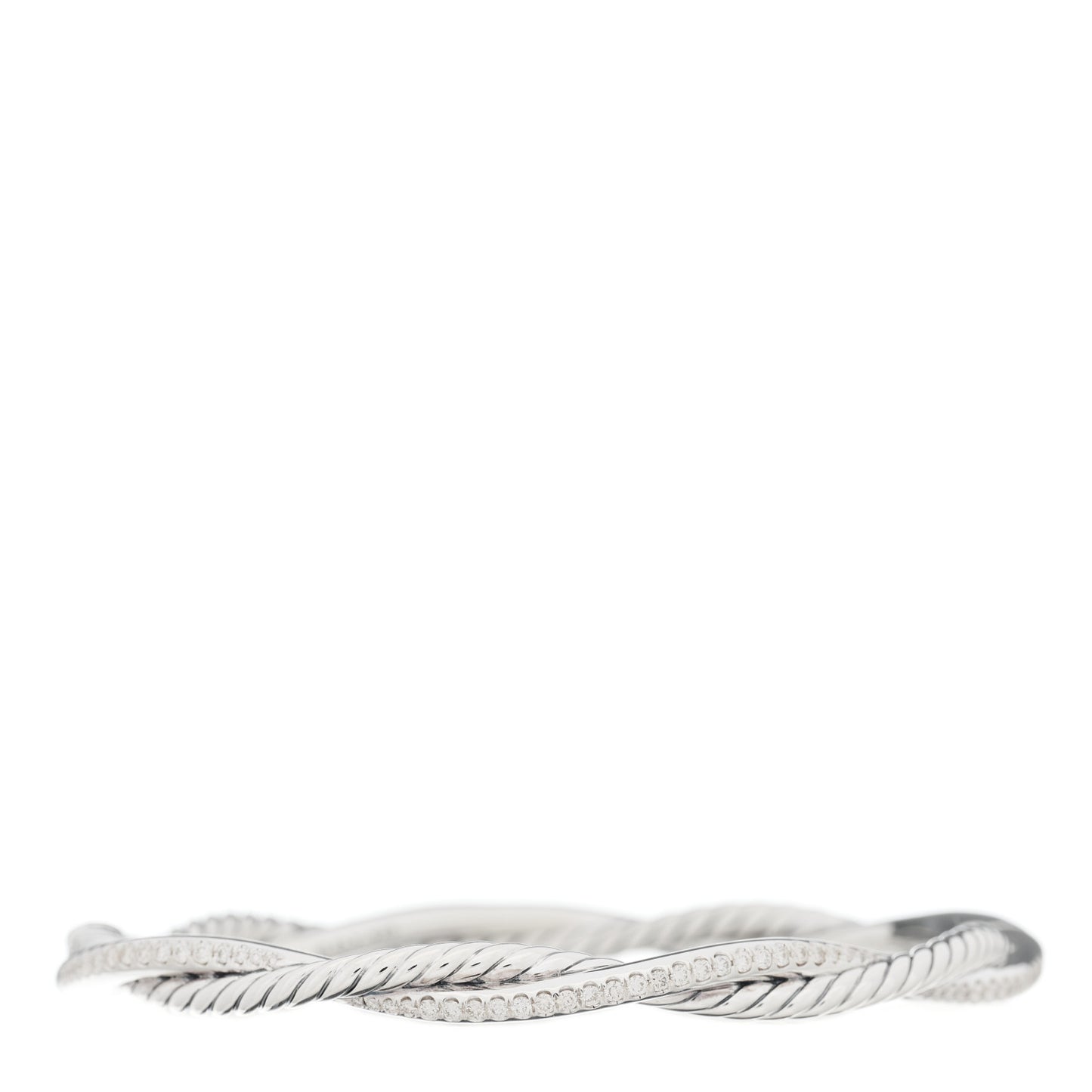 Sterling Silver Diamond Infinity Bracelet