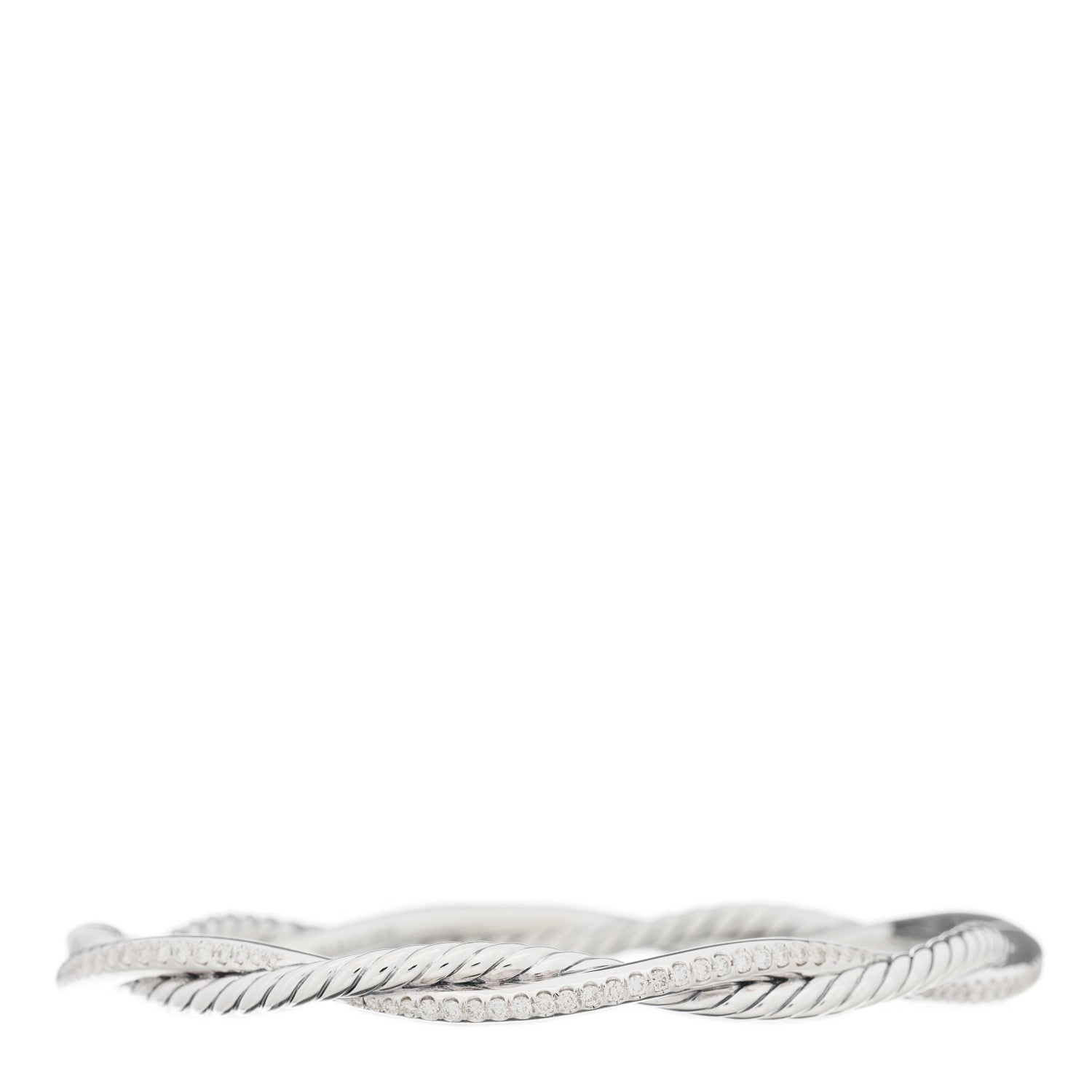 David Yurman Sterling Silver Diamond Infinity Bracelet 1 of 4