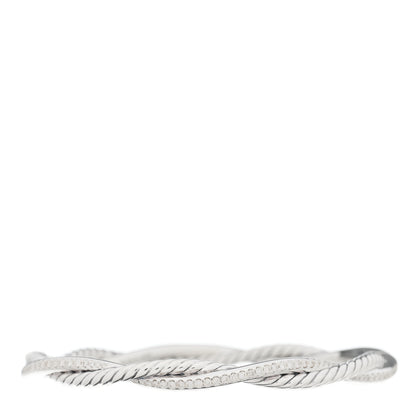 David Yurman Sterling Silver Diamond Infinity Bracelet 1 of 4