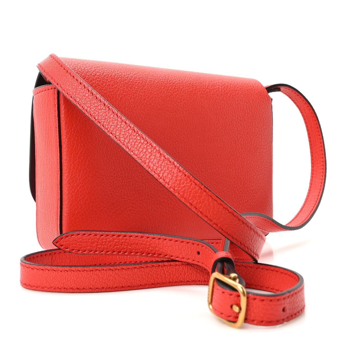 Burberry Goatskin Hampshire Crossbody Bright Red 3 of 10