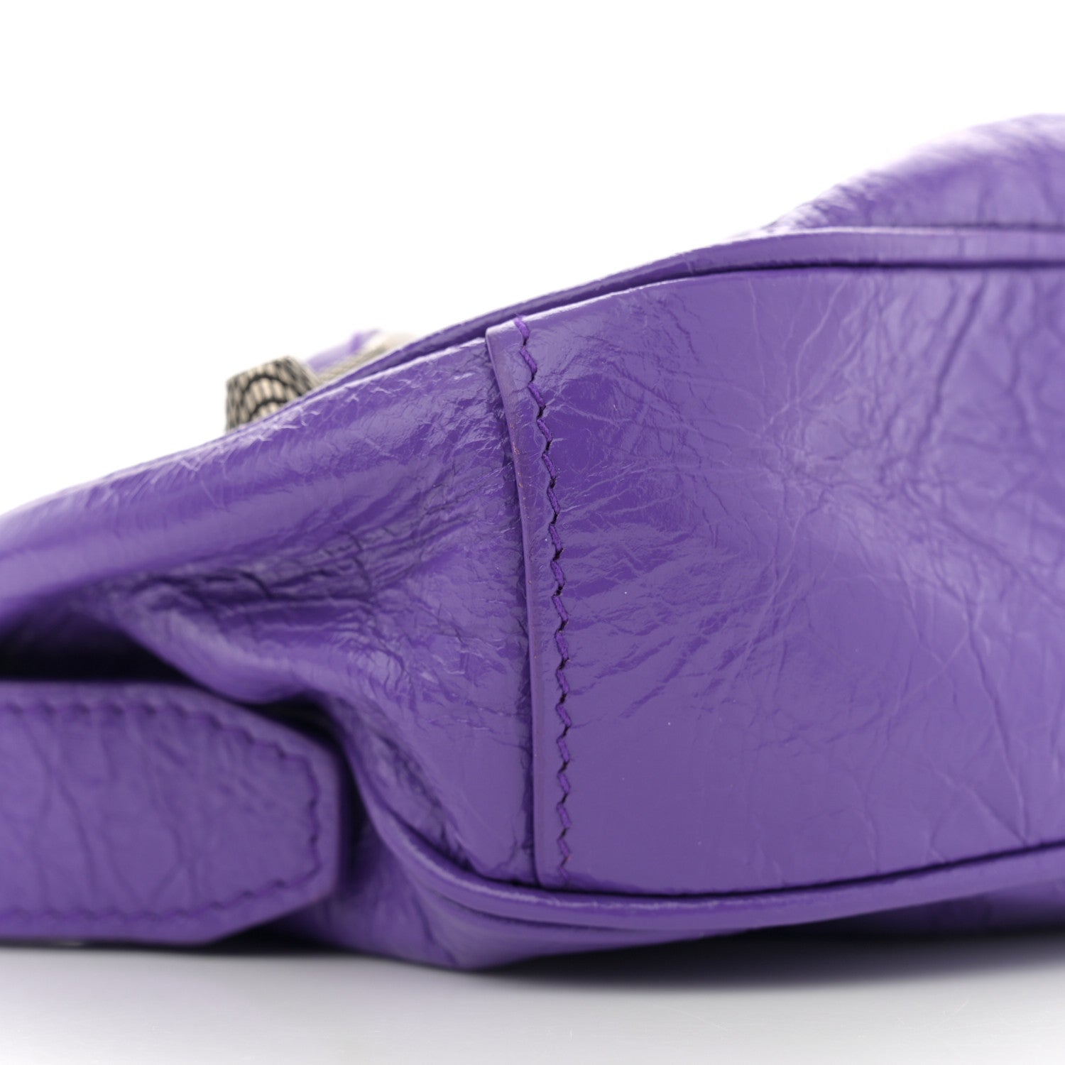 Balenciaga Agneau Arena Le Cagole Shoulder Bag XS Purple 10 of 11