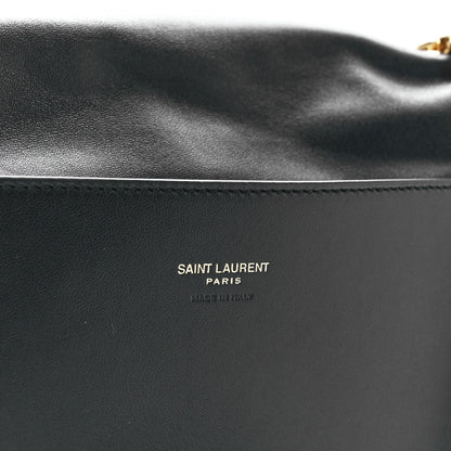 Saint Laurent Smooth Calfskin Suede Medium Reversible Monogram Kate Satchel Black 12 of 20