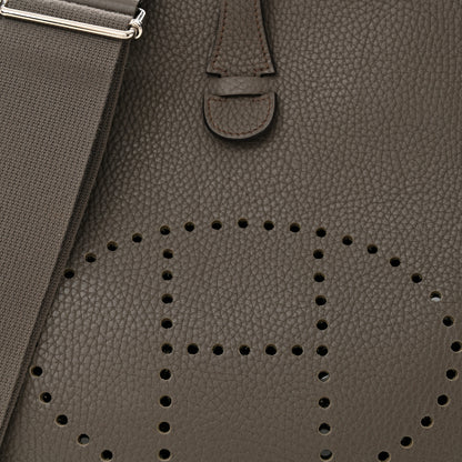 Hermes Taurillon Clemence Evelyne III PM Etain 8 of 11