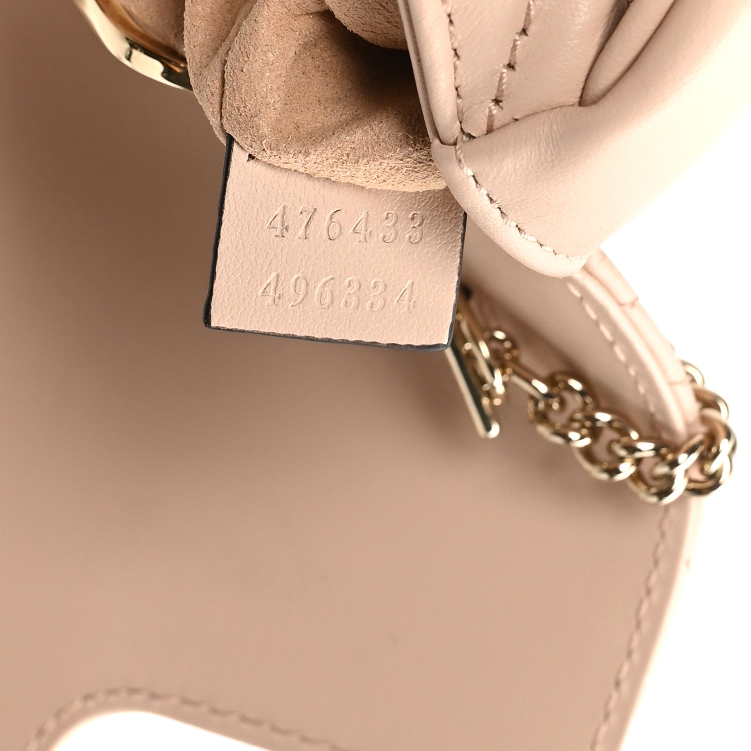 Gucci Calfskin Matelasse Super Mini GG Marmont Shoulder Bag Beige 7 of 10