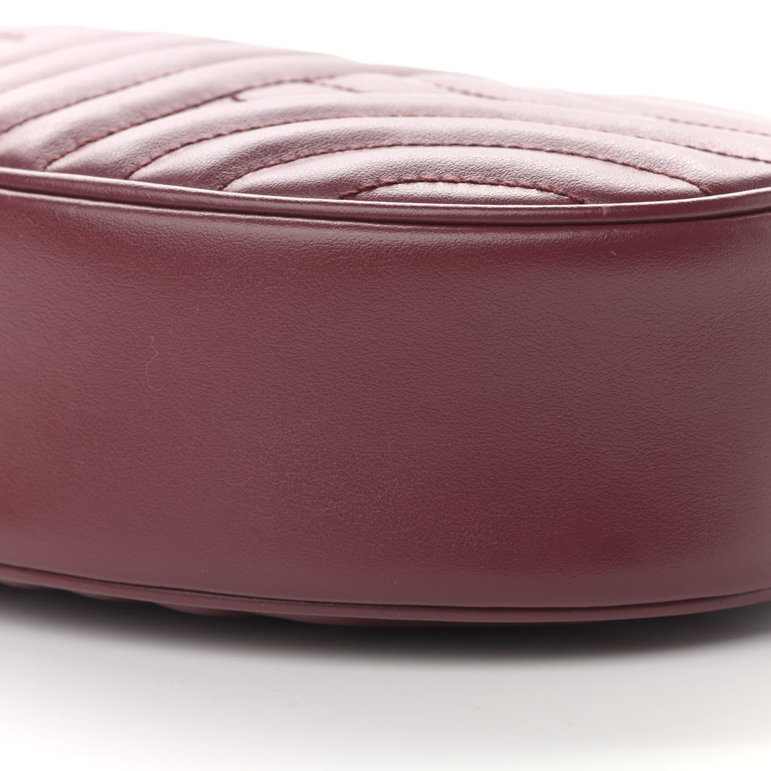 Prada Soft Calfskin Impunture Diagramme Oval Crossbody Bag Cerise 10 of 11