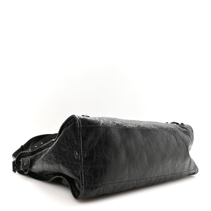 Balenciaga Agneau Arena Matte Hardware Large Le City Black 4 of 10